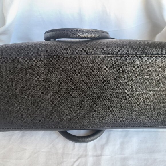 Aldo Faux Leather Black Satchel Handbag Purse - Picture 8 of 11